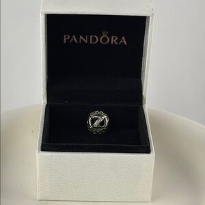 Pandora 925 Silver Letter Z charm